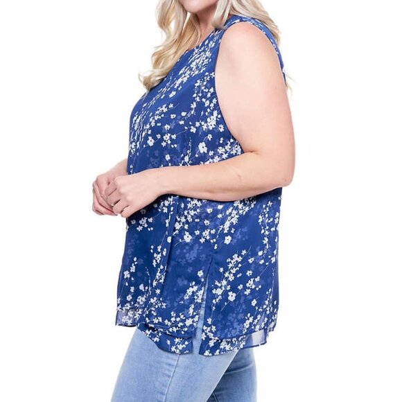 NEW Cristina B Sleeveless Tunic - Floral - Picture 3 of 6